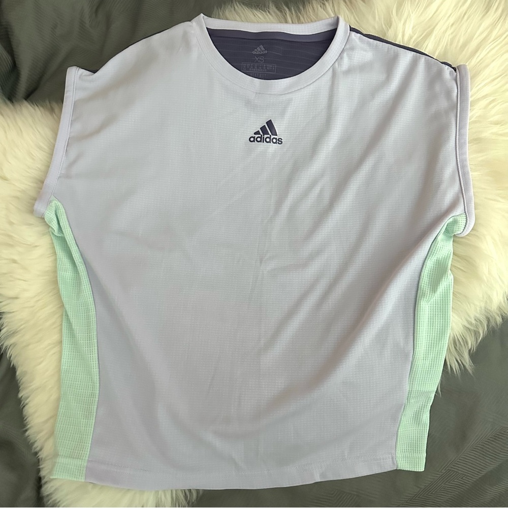 Adidas Light Purple Performance Sleeveless Shirt